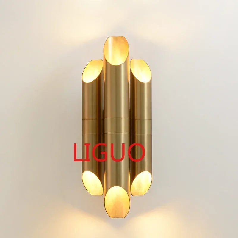 Nordic Led Wall Lamp Postmodern Gold Iron Wall Lamps For Living Room Bedroom Decor Creative Bedside Wall Light Bathroom Fixtures