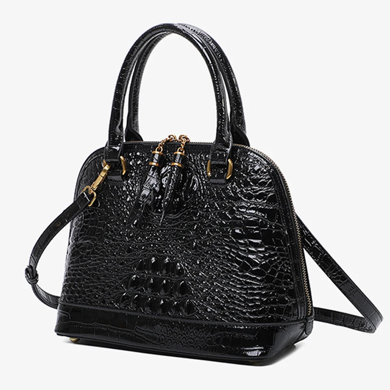 Luxury Women\'s Handbag Crocodile Pattern Women\'s Bag Genuine Leather Shoulder Bag Designer Women\'s Bag Fashion Women\'s Handbag