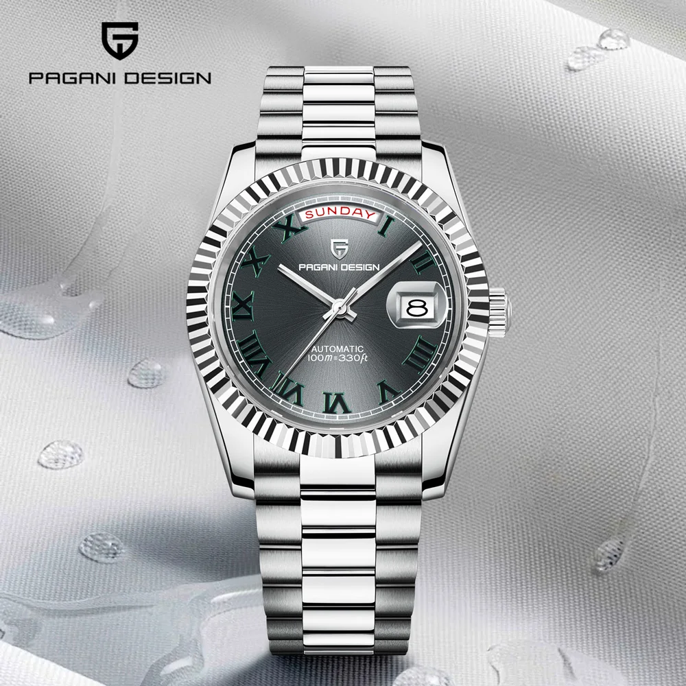 2026 New PAGANI DESIGN Men's Watch Luxury DD40 Mechanical Watch For Men Stainless Steel Automatic Date AR Sapphire Crystal Watch