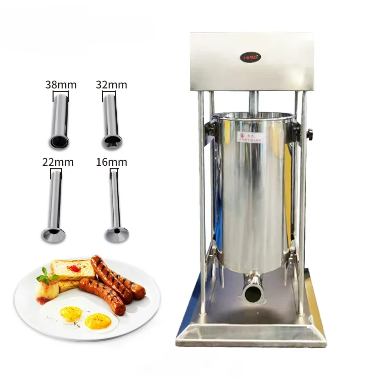 

For 110v 220v Automatic Electric Fish Meat Beef Wrust Twines Sausage Stuffer Filling Machine
