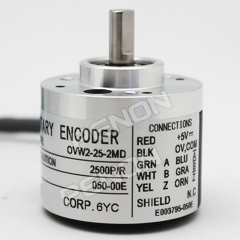 OVW2‑25‑2MD Incremental Rotary Encoder 2500P/R 6mm Solid Shaft For Inkjet & Printing Machinery