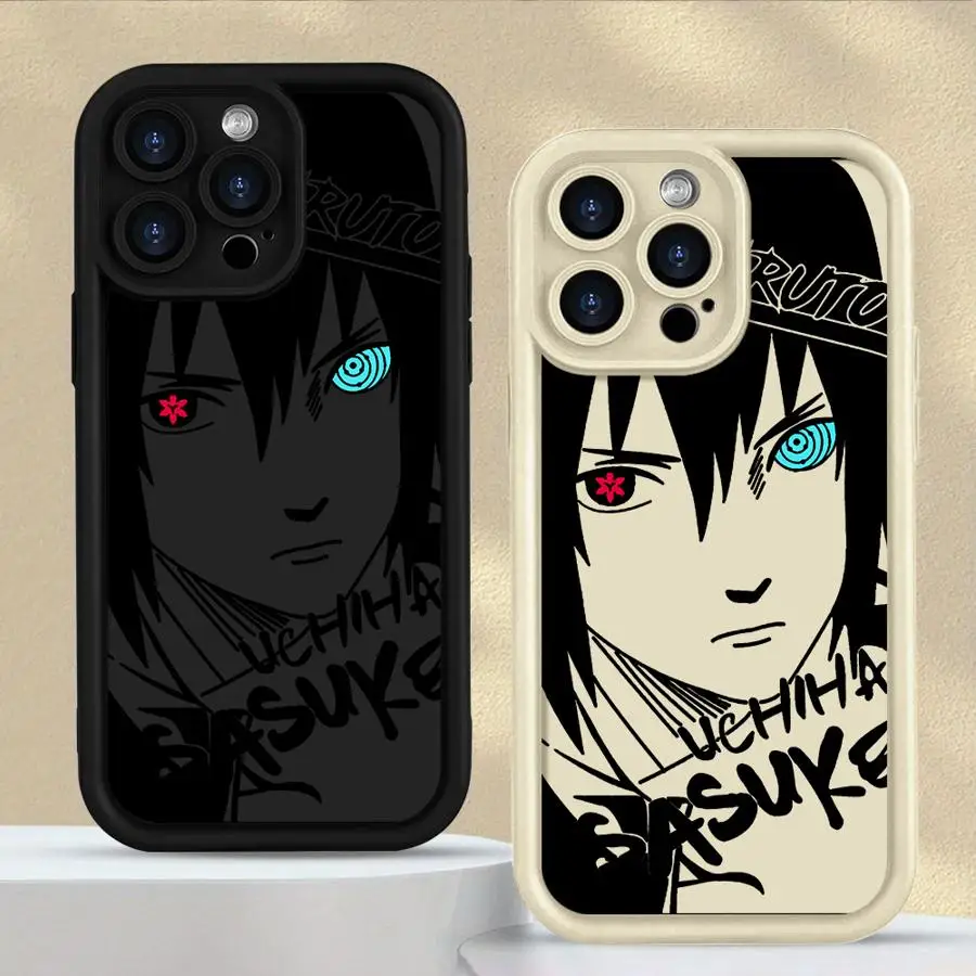 حافظة لهاتف آيفون 16 17 برو ماكس 12 15 بلس 17 إير 14 13 16e 11 أنيمي كاكاشي أوتشيها إيتاشي