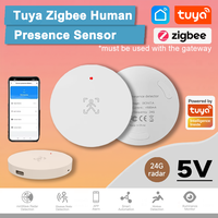 Tuya Zigbee Human Presence Sensor 24GHz MmWave Radar Detector Smart Life APP Control For Smart Home Security Protector