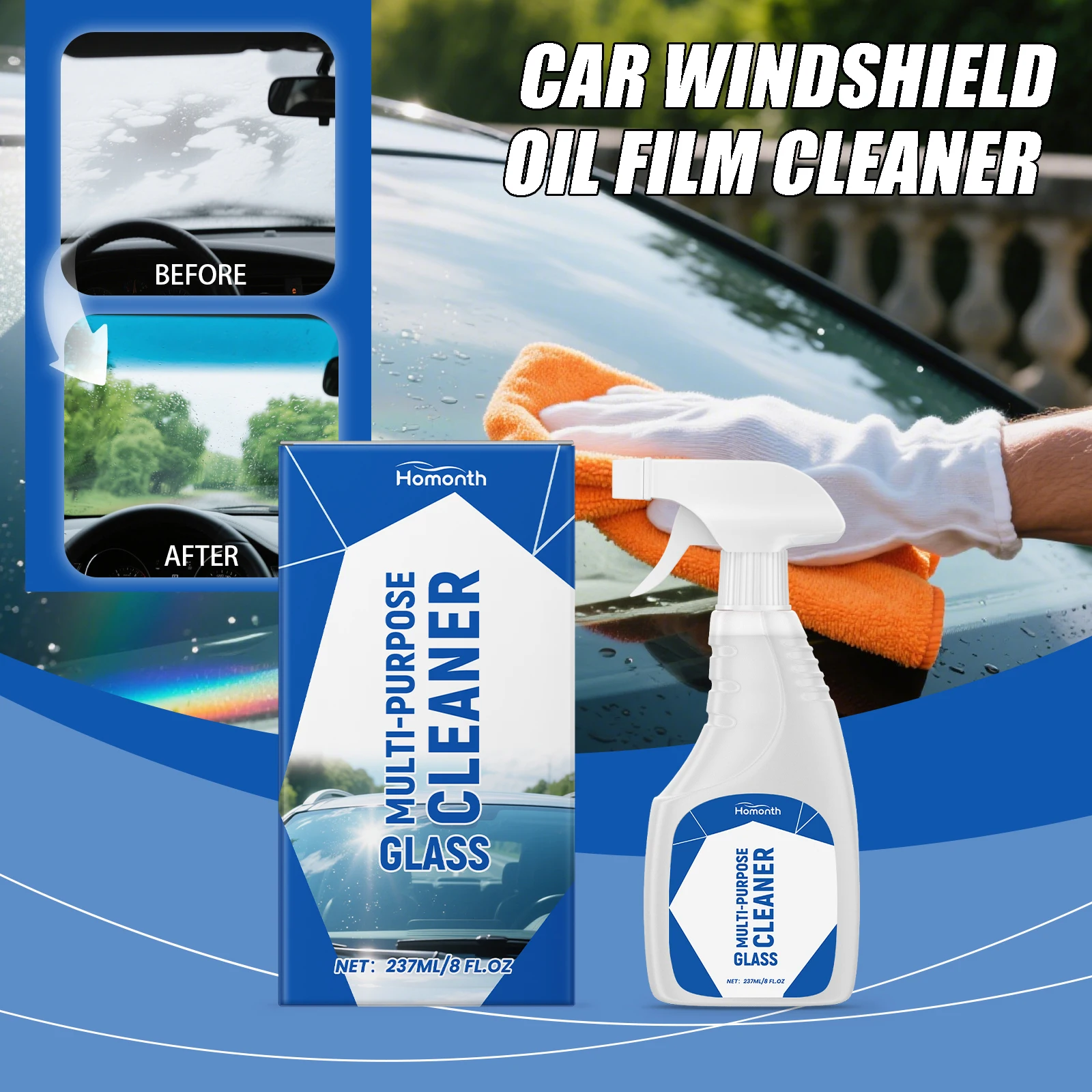 

Очиститель автомобильного стекла, очиститель масляной пленки для лобового стекла автомобиля, быстрая очистка пятен, восстановление жира, четкость, яркость, инструмент для очистки автомобильного стекла