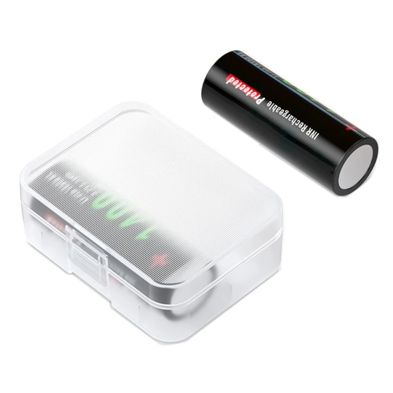 Durability18500 Battery Case,Portable Hard Plastic Holder Dust &Moisture Proof Storage Box for 18500 Battery Outdoor Use