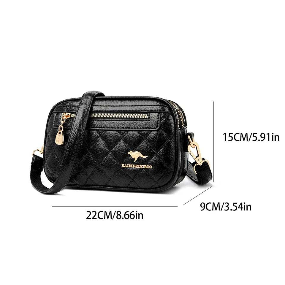Women High Quality Leather Purse Shoulder Bags Luxury Designer Crossbody Bag Women Commuting Handbags Fashion Female Messenger