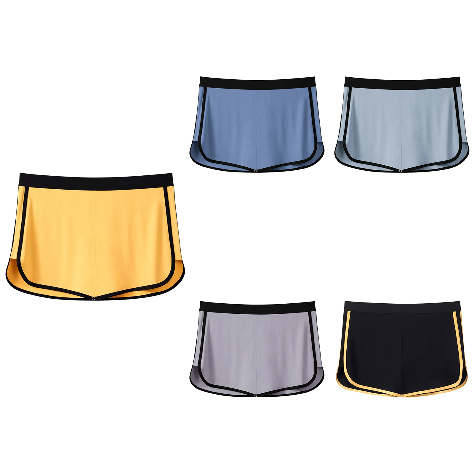Boxer 3 en 1 pour hommes, un bouton sur l'entrejambe, modifiable, culotte, slip intégré, sous-vêtements de plage, vêtements de détente polyvalents