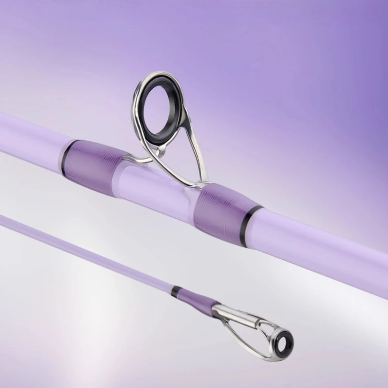 مجموعة صنارة صيد السمك، عمود صب عالي الحساسية طويل مع أدلة سيراميك، مقبض مريح، نظام PTS، استجابة سريعة