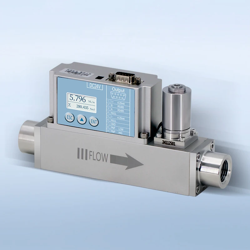 Thermal Mass Flow Meter For Industrial Gas - Accurate Measurement For Natural Gas, Biogas, Hydrogen With Digital Interface