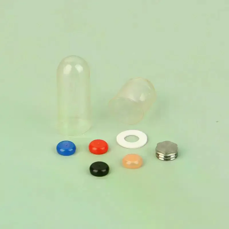 1 set of removable, insertable, pull-out universal positioning caps for dental implant attachments of covered dentures