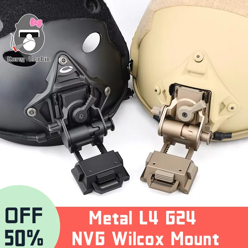 

Metal L4 G24 L4G24 NVG Wilcox Mount Bracket Holder For PVS15 PVS18 GPNVG18 Goggle Night Vision Stent Skip Fast OPS Helmet Parts