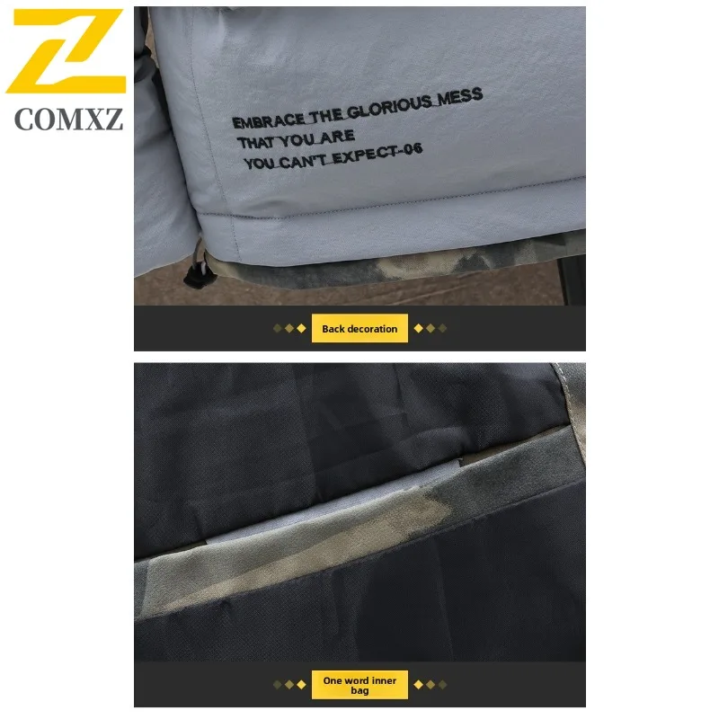 Winter Warm Jacket Men's Trendy Casual Thick fleece-lined Comfortable Windproof Cotton Coat Youth Brand Baseball Clothes Parkas