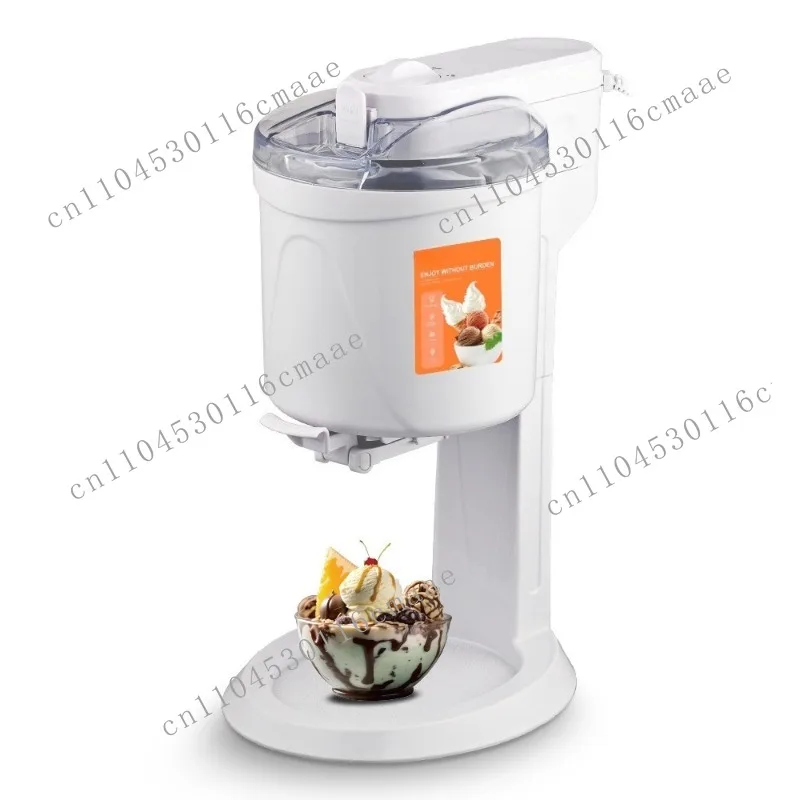 1L Mini Ice Cream Machine for Children Pre-cooled Self-made Automatic DIY Cone Household Small Ice Cream Maker