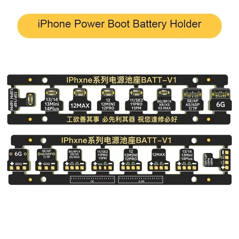 Batteria collegare fibbia BATT-V1/BATT-V2 cavo di avvio alimentazione connettore FPC scheda madre iPhone Power-On per iPhone serie 6-14