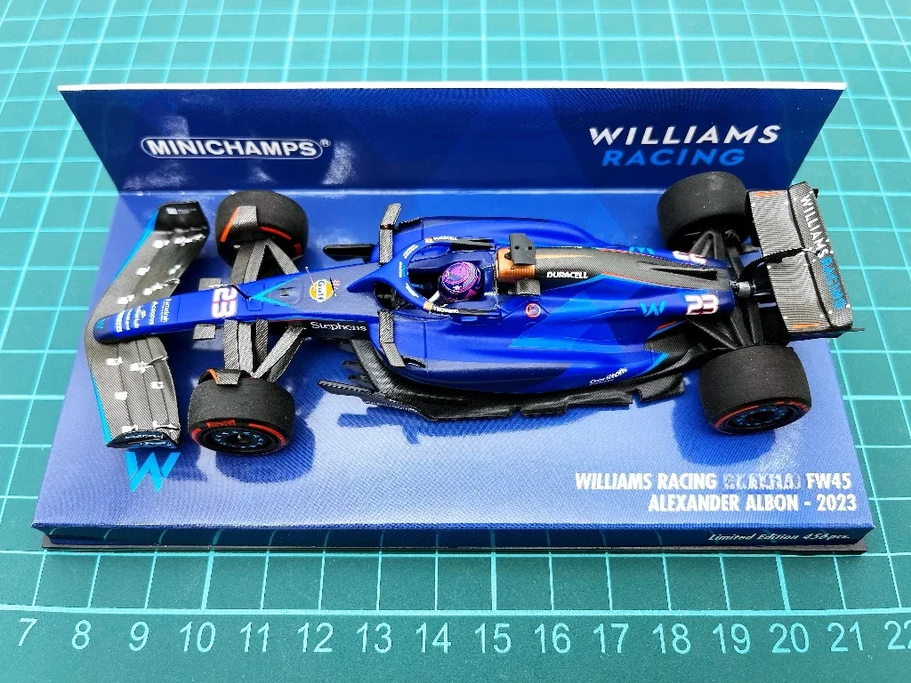 

Minichamps 1: 1 F1 FW45 Albon 2023 имитация ограниченного выпуска Смола металлическая статическая модель автомобиля игрушка подарок