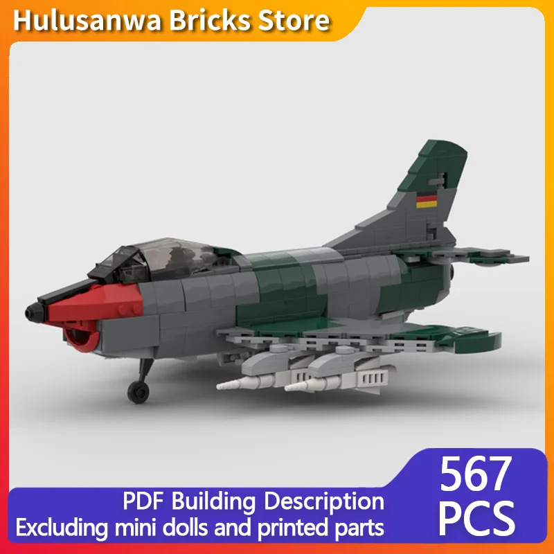 

G 91 Gina, современный военный истребитель, модель MOC, строительные кирпичи, военное оборудование, модульные подарки, праздничная сборка, детские игрушки, костюм