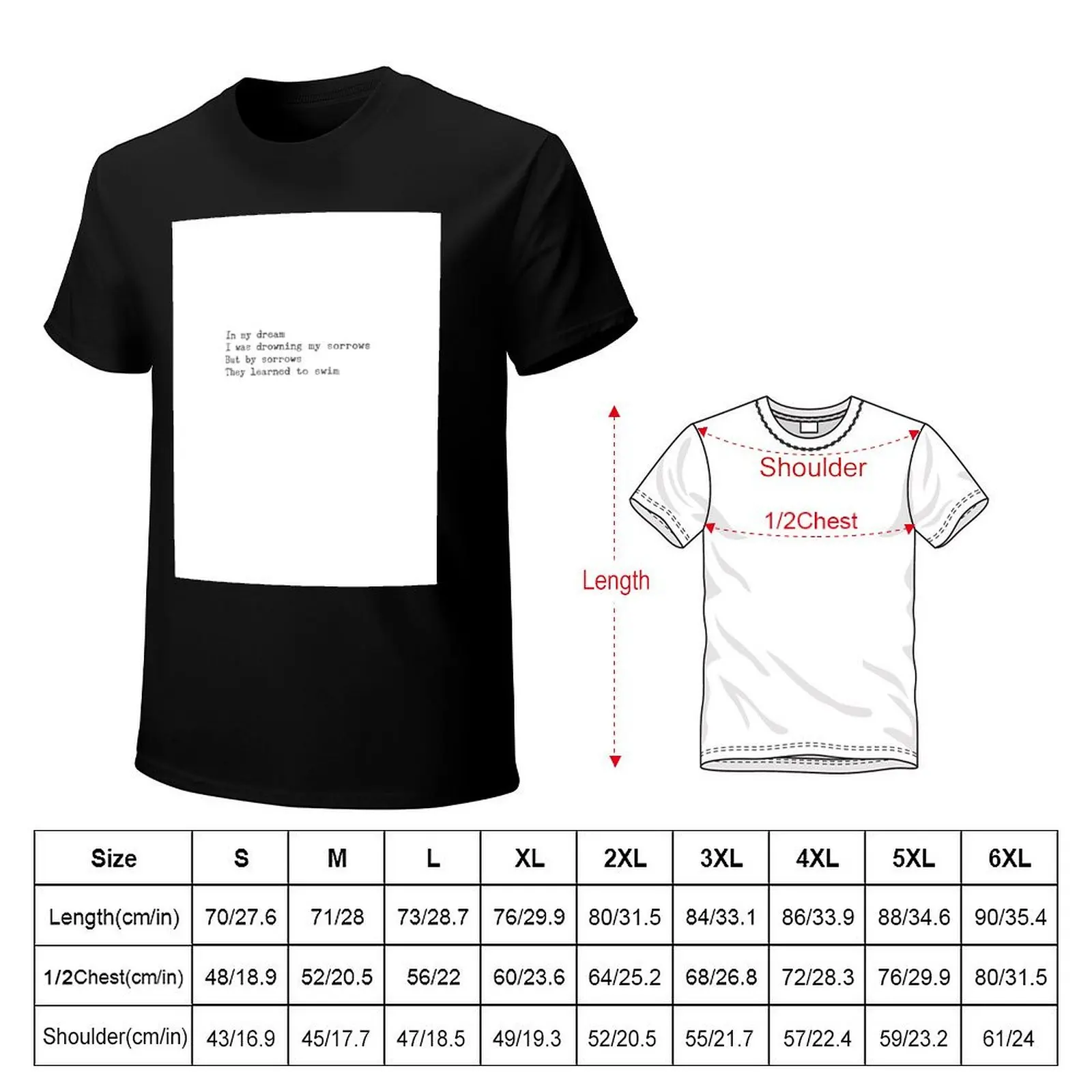 In my dream I was drowning my sorrows T-Shirt Plus Size Lightweight Top