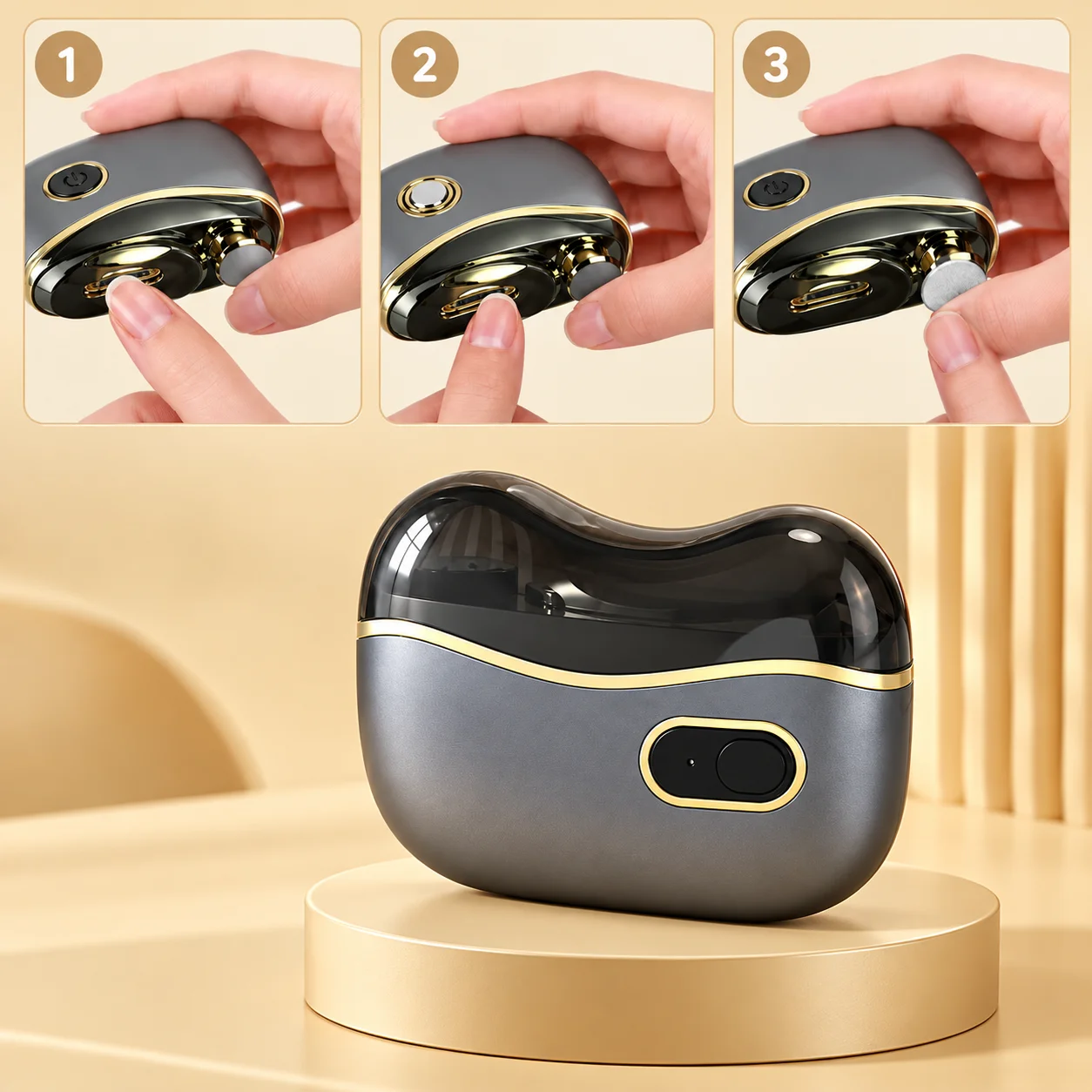 1 Pcs Electric Automatic Nail Cutter Manicure Clippers for Adults - Automatic Nail Trimmer And File Set