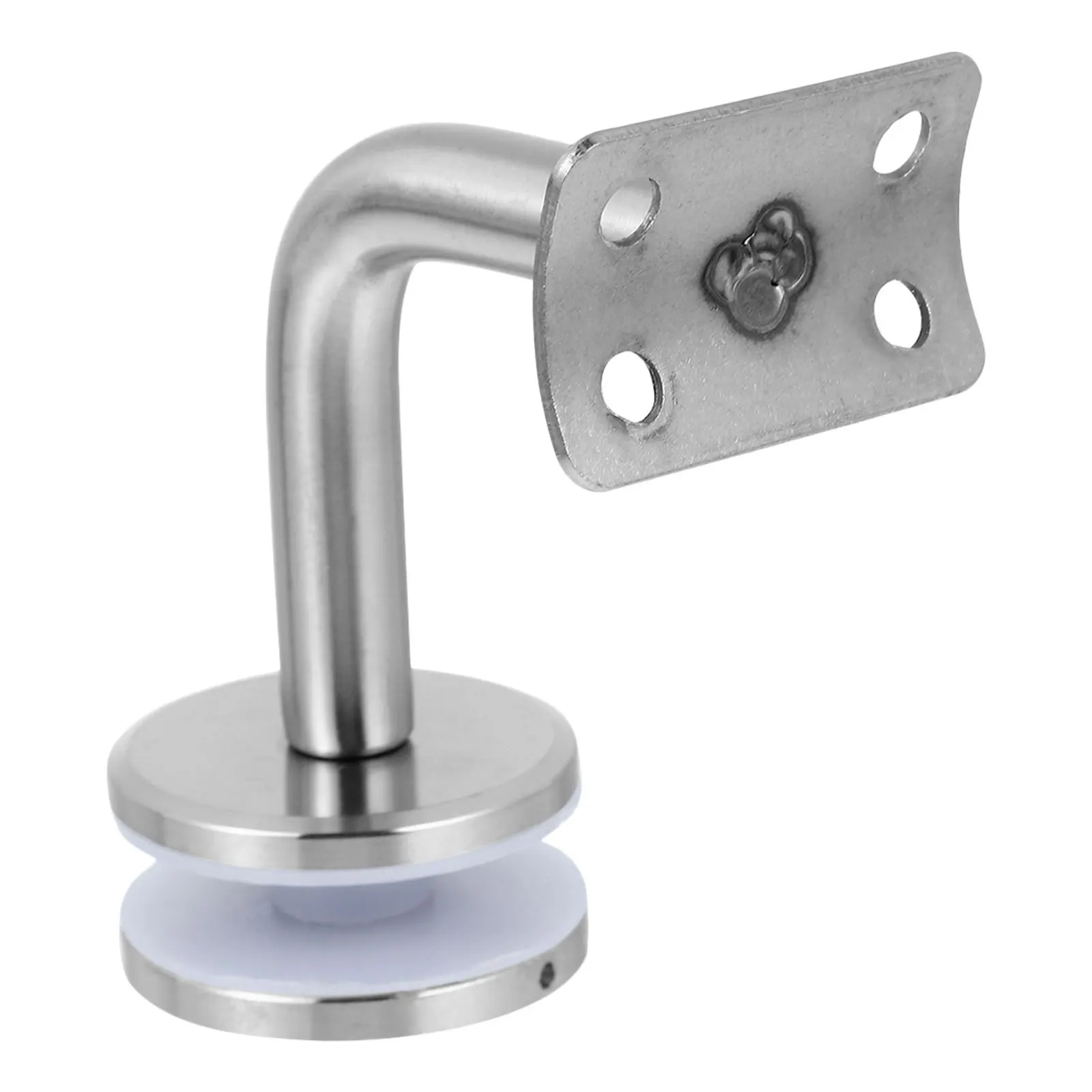 

1Pcs Stainless Steel Glass Clip Satin Finish Stair Railing Bracket Guardrail Holder for 8-16mm Glass Stair Railing Bracket