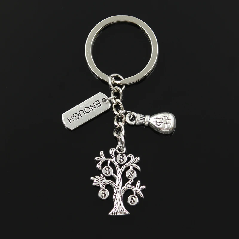 Love Money Tree Dream Purse Dollar Forever Diy Handmade Pendants Men Car Keychain Women Key Ring Jewelry Souvenir For Gift