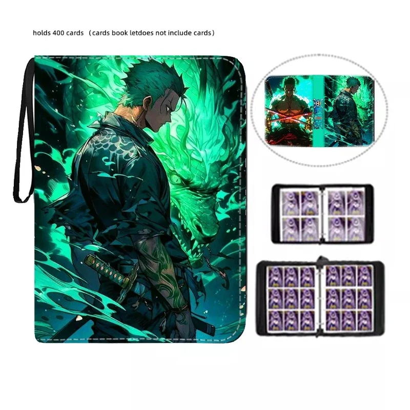 Anime 40-900 Stuks Een Stuk Luffy Zoro Kaart Boek Pu Super Grote Capaciteit Kaart Binder Display Spel Collectie Kaart Kaart Kids Speelgoed Cadeau