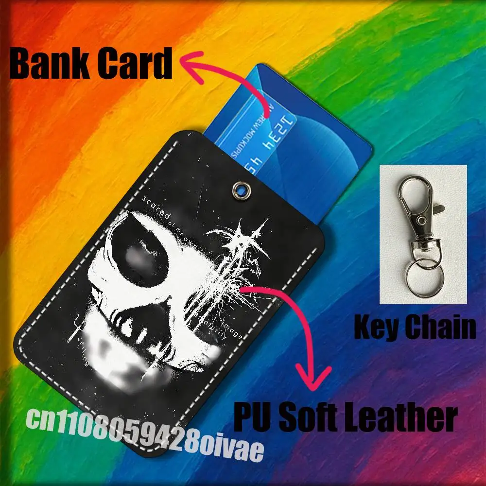 T-Twenty One P-Pilots Clancy Blurryface Voor ID Clips Credit Bank Toegang Water Kaarthouder Cover Decoratie Tas sleutel Sleutelhanger