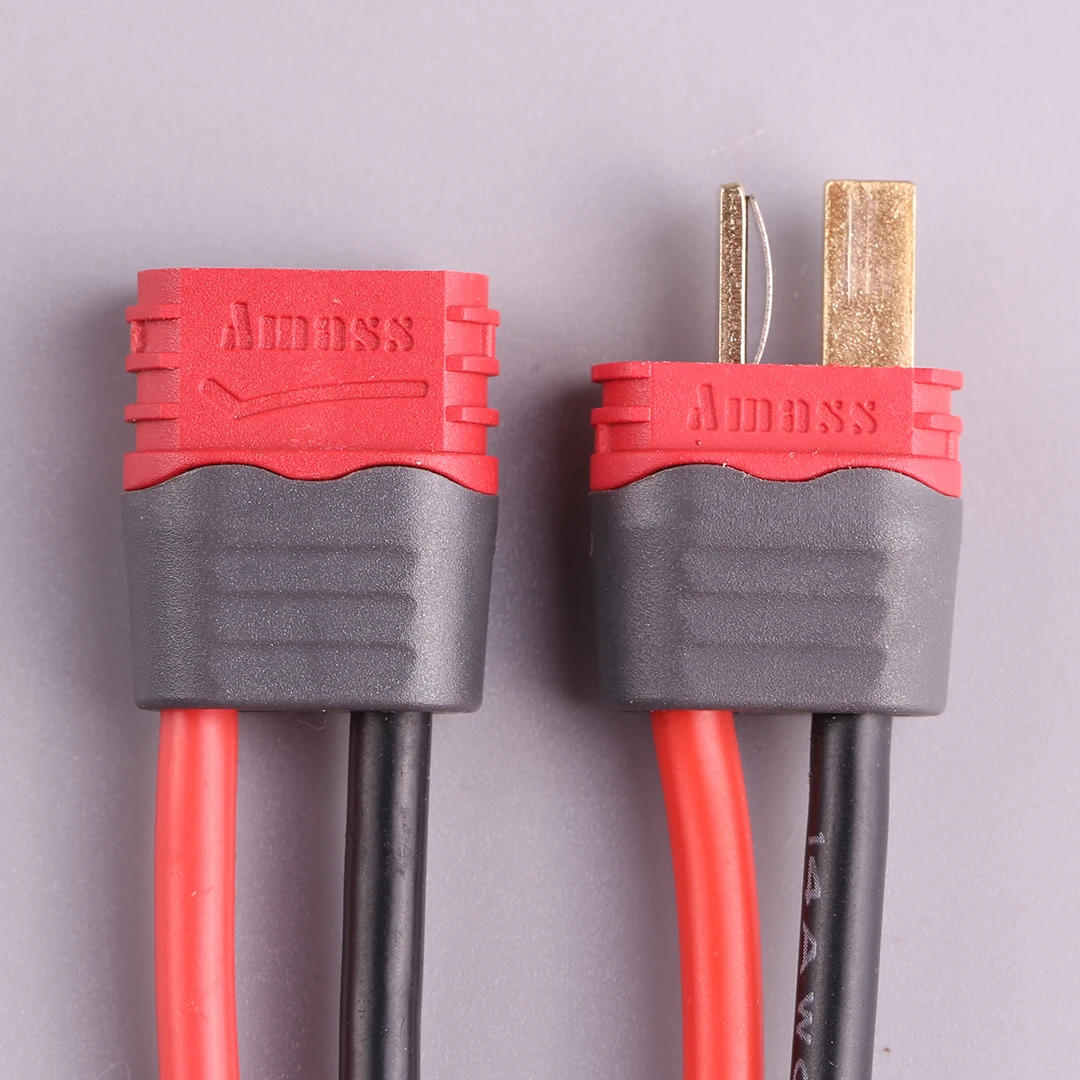 Amass novo am1015e deslizamento revestido t plug duans conector para rc lipo bateria 40a alta corrente multi-eixo modelo de asa fixa rc uav