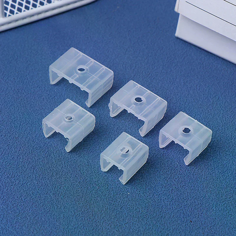 50Pcs Led Connector Fix Plastic Clips Mounting Fixing On Wall For 8/10/12/14/17/18/20MM RGB 5730/5050/2835 Strip Light