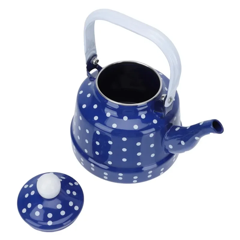 Porcelain Teapot Polka Dot Tea Kettle Vintage Teapot Enameled Teapot Japanese Tea Pot Stainless Steel Tea Pot