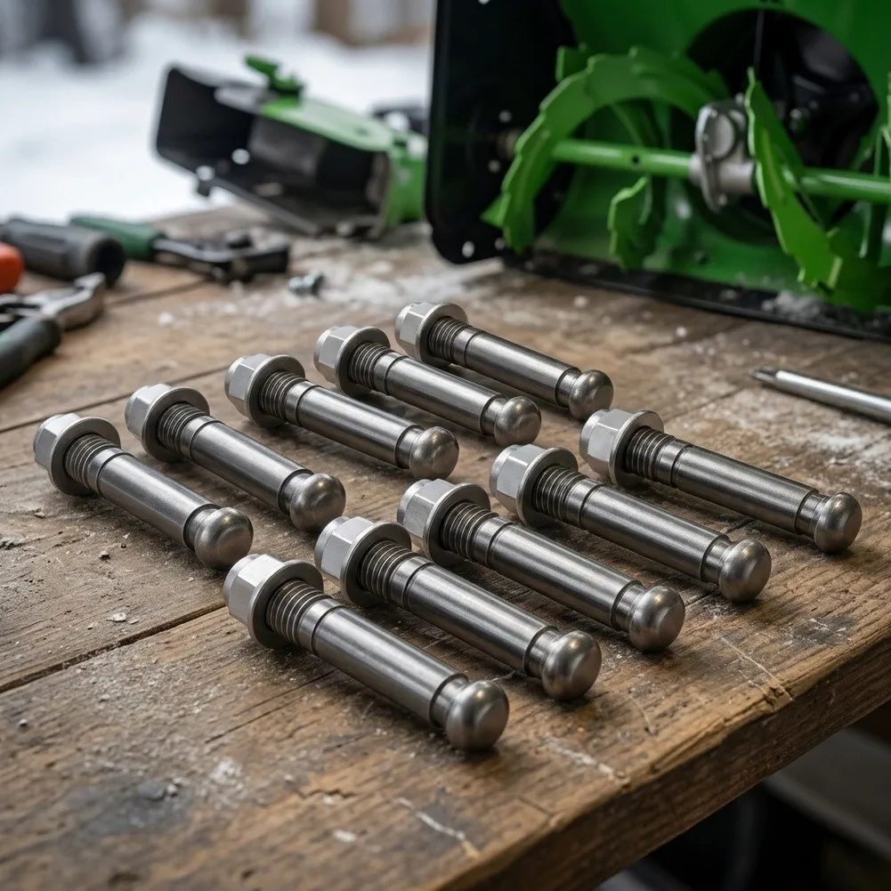 ASP2400D Shear Pin As Shown Snow Blower Replacement Pin High Hardness Metal Construction Rust Resistant Coating Finish
