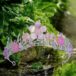 Handmade Mermaid Kids Crown Little Girls Princess Headband Shell Tiaras for Birthday Cosplay Party Gift