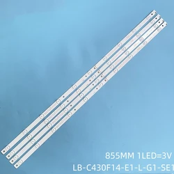 LED Backlight strip 10 lamp For BBK 43