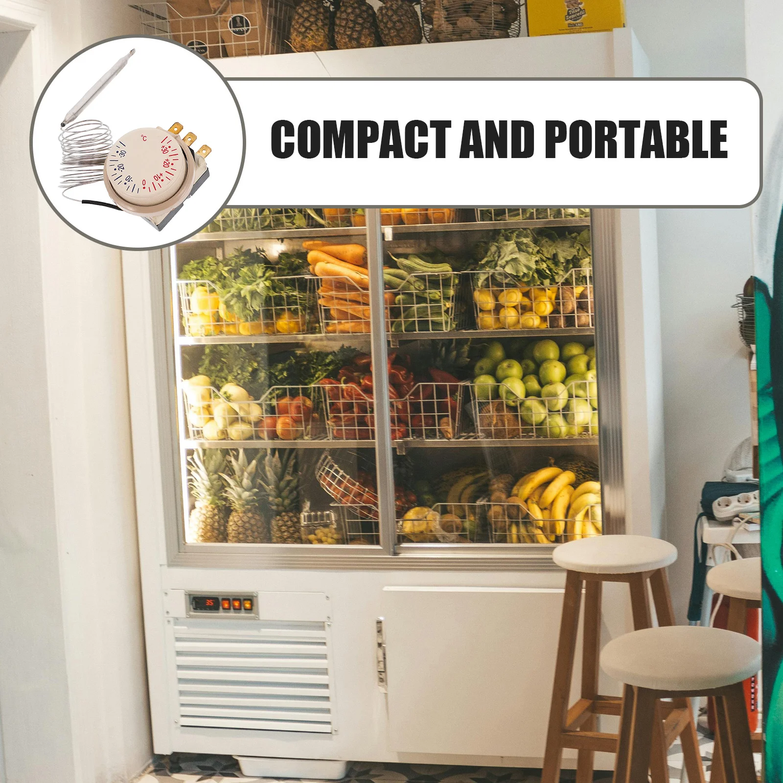 Temperature Controller Sensor Adjustable -30℃ To 30℃ Refrigerator Freezer Thermostat Replacement Mechanical Appliance