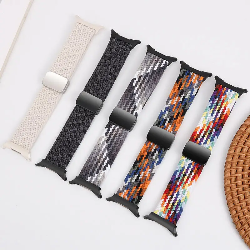 Nylon-Magnetschnallenarmband für Samsung Galaxy Watch Ultra 47 mm geflochtenes Solo-Loop-Armband für Galaxy Watch Ultra 47 mm Correa – Detail 8