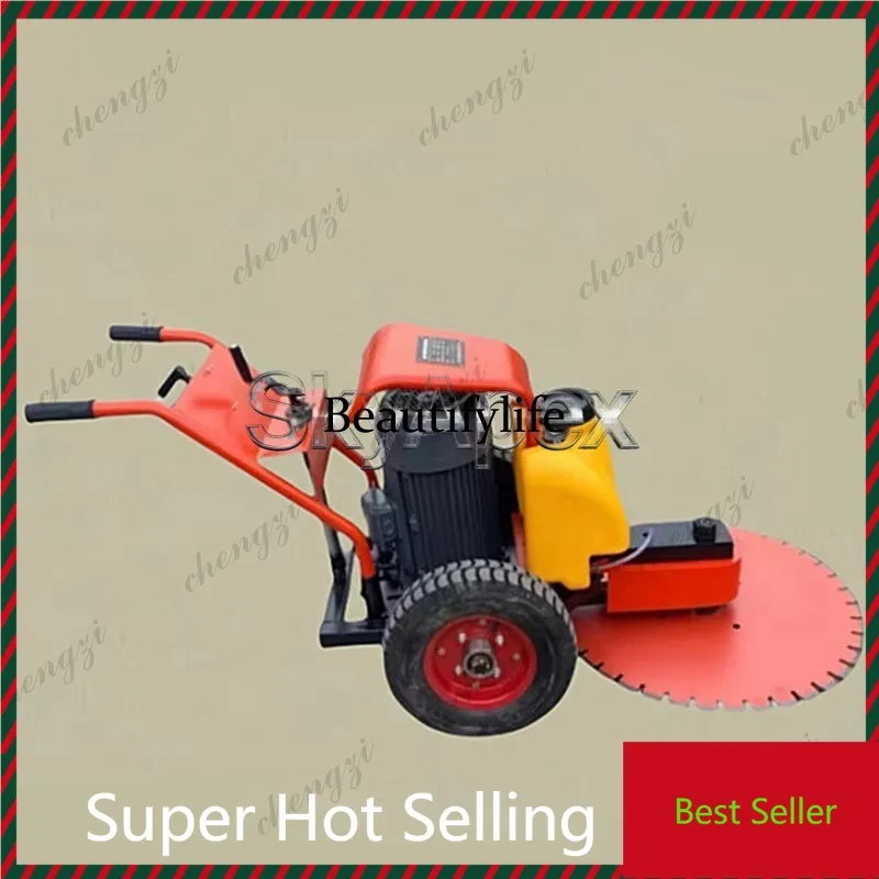 

K182 Hand Push Pile Cutting Machine Road Ground Pile Trimmer Height Adjustable High Speed Concrete Pile Head Cutter