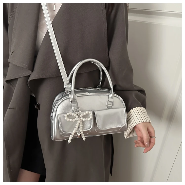 Bolso de Gran Capacidad para Viajes, Nuevo Estilo Invierno 2025, Bolso de Hombro/Axilar, Alto Valor Estético, Bolso Boston/Bo...