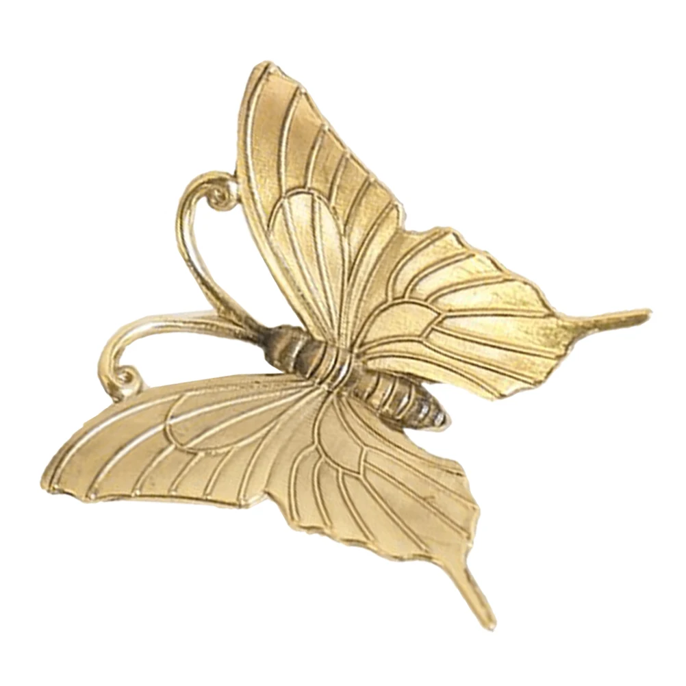 

Brass Butterfly Bathroom Cabinet Knobs Small Size Smooth Surface Cabinet Door Pulls Drawer Hardware Elegant Design Durability