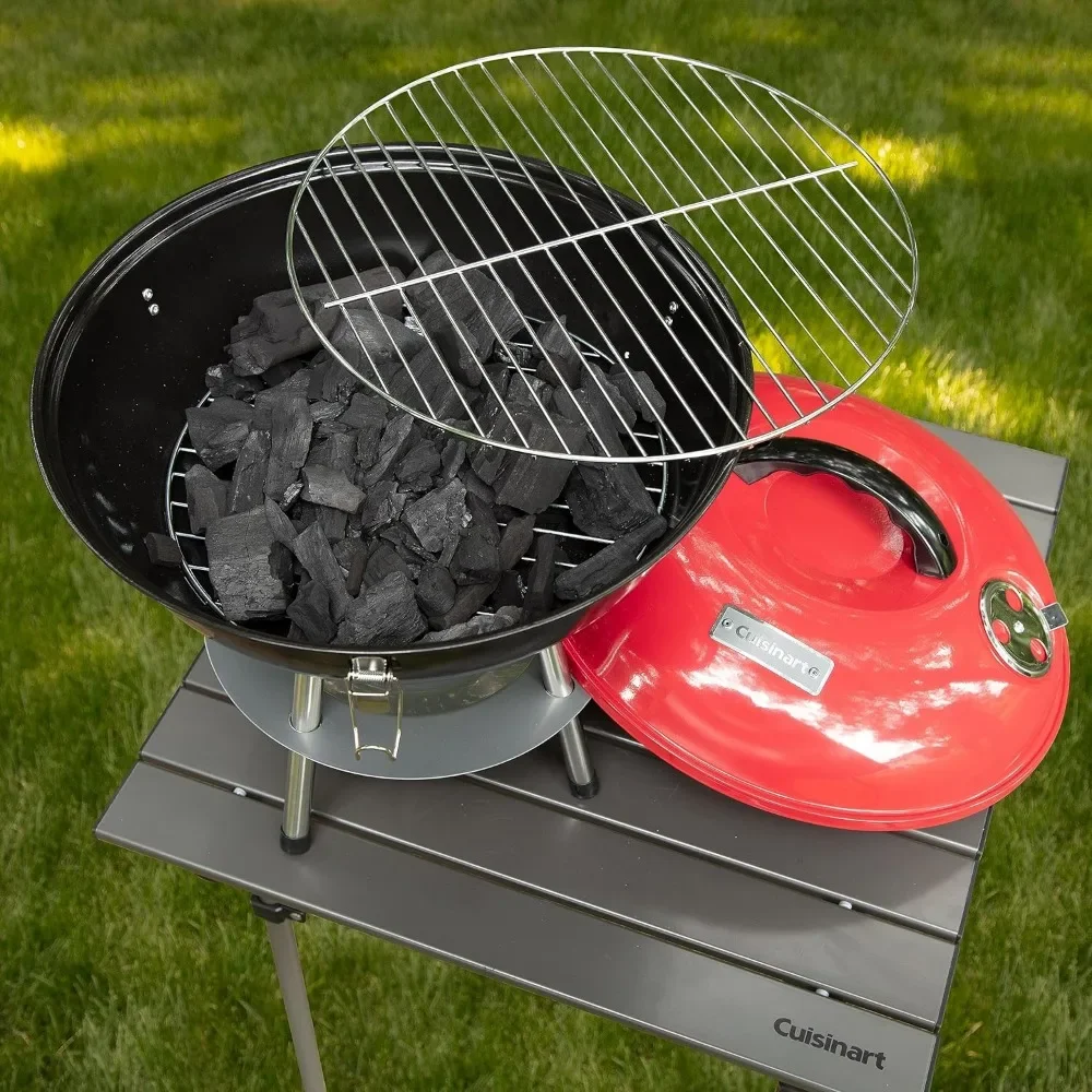 

【Best 】1pc Portable BBQ Grill Charcoal Grill Portable BBQ Grill Kettle Outdoor Grills Smokers for Patio Backyard Barbecue campin