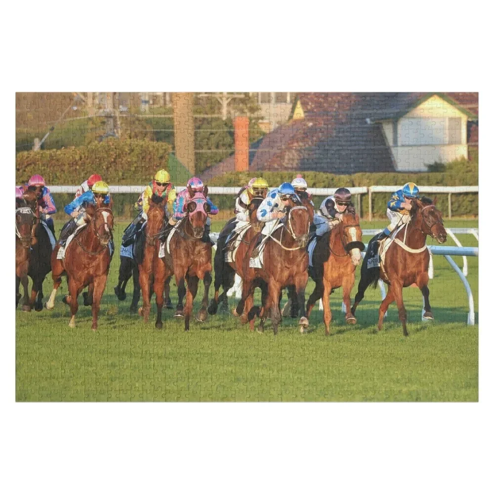 

Horse racing action 13 Jigsaw Puzzle Custom Jigsaw Custom Wooden Name Customs With Photo Puzzle