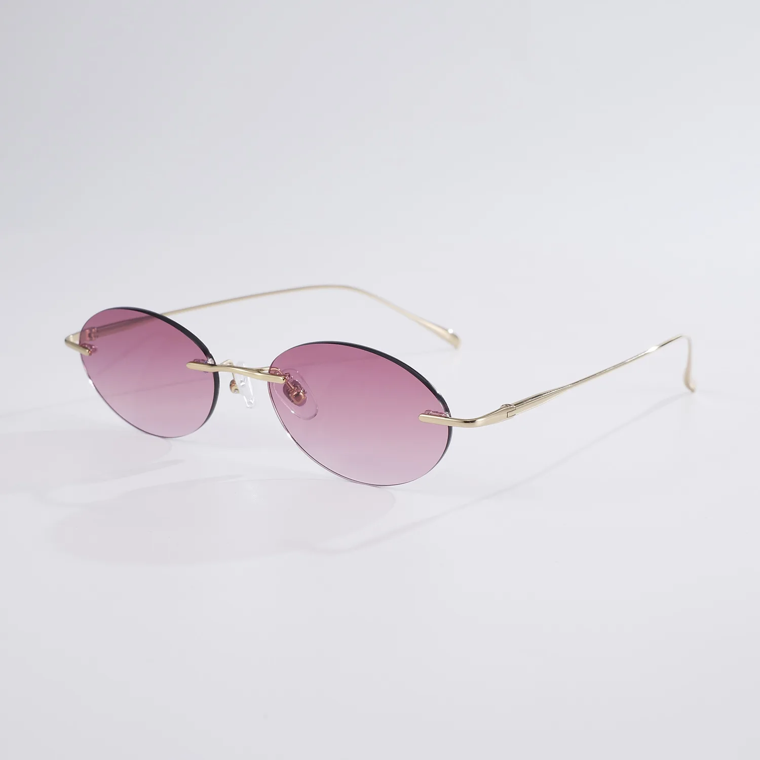 Modische Rahmenlose Polarisierte Sonnenbrille für Damen Reise-Fotografie-Sonnenbrille Reintitan-Rahmen Herren Punk Sonnenbrillen UV400-Schutz – Detail 16