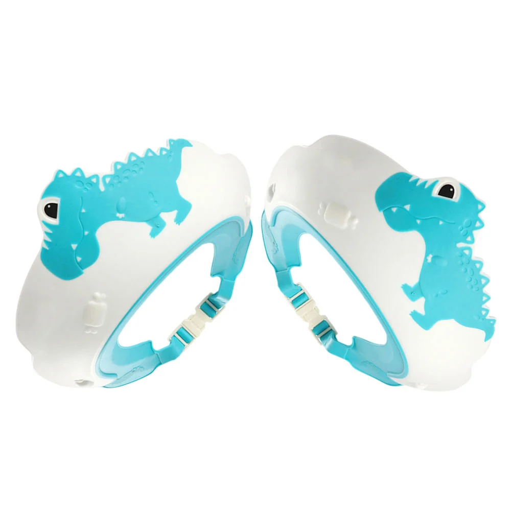 

2Pcs Baby Shower Cap Cute Shampoo Cap Lightweight Skin Friendly Safe for Toddlers Adjustable Design Fun Bath Time