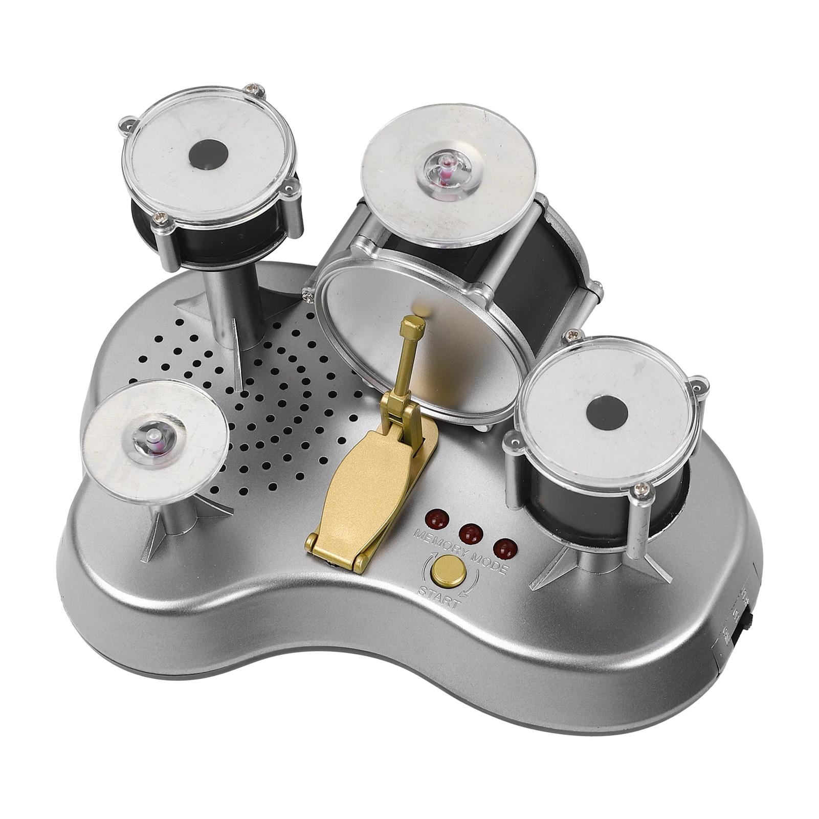 مجموعة طبلة إصبع صغيرة مجموعة طبلة سطح المكتب مجموعة طبلة صغيرة محمولة للمكتب الموسيقية مصغرة طبل إصبع حساس للمس مع الأصوات #2