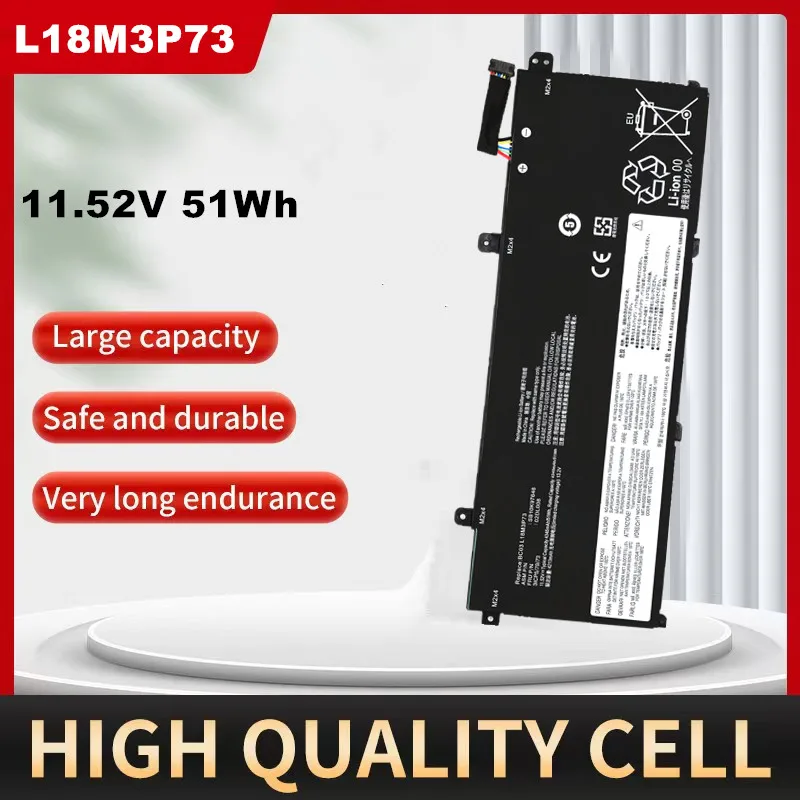 

L18M3P73 Laptop Battery For Lenovo ThinkPad T490 T495 P43S P14S / Gen 1st 2nd T14 / Gen 1st 2nd 11.52V 51Wh