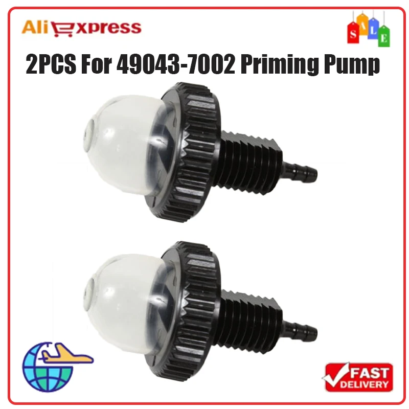 

2pcs Primer Bulb 49043-7002 ABS Accessories FJ180V For Kawasaki Parts Priming Pump Replaces For Chainsaws Carburetor Light bulb