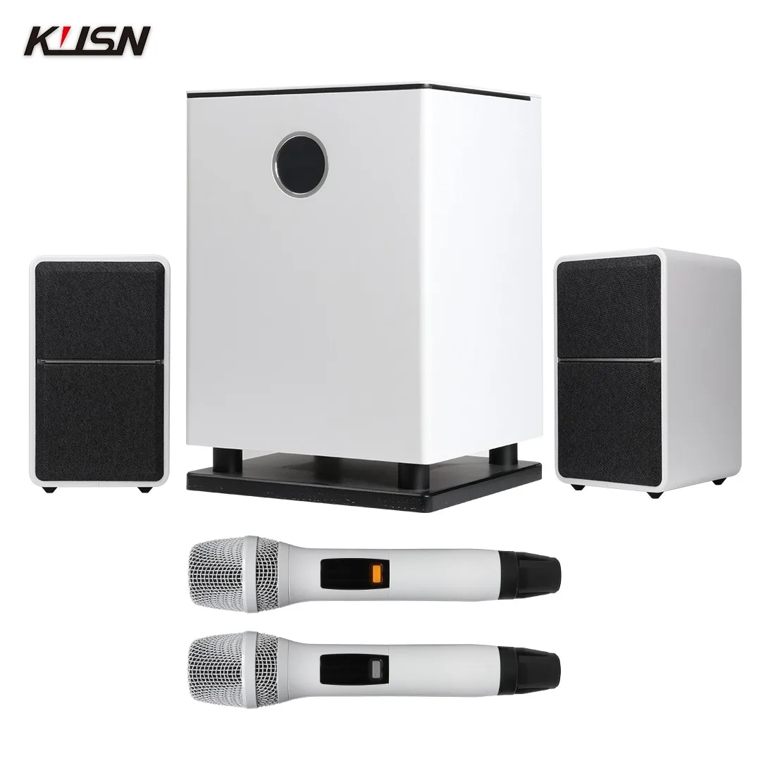 

8 Inch Subwoofer Speaker Home Theater KTV Sound System Set with Hi-Res UFH Microphones