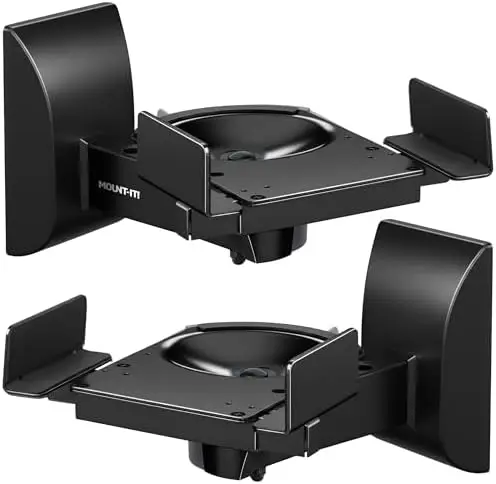

Mount-It! MI-SB37 Full Motion Speaker Wall Mounts - 55 lbs, Black