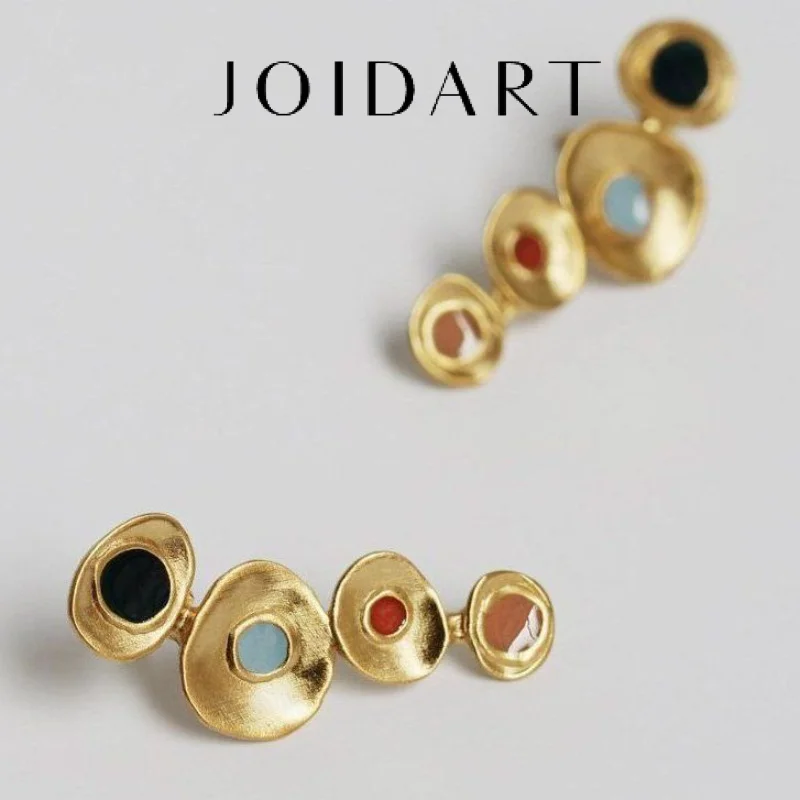 

JOIDART Earrings For Women Designer Enamel Drop Earring Fashion Gold Tone Multi Color Statement Dangle Earring For Daily Wear