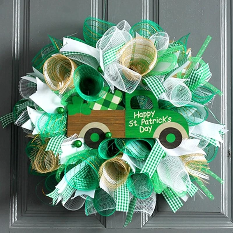 

Beautiful Patrick's Day Wreath for Door Wall for Windows Garden Backyard P 15UB