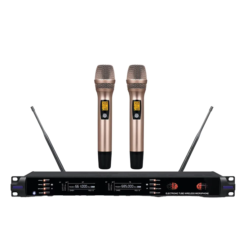 Luxury Version Wireless Microphone High Quality RIY-07 with Aerospace-Grade Tubes Noise Cancelling Function Metal Material