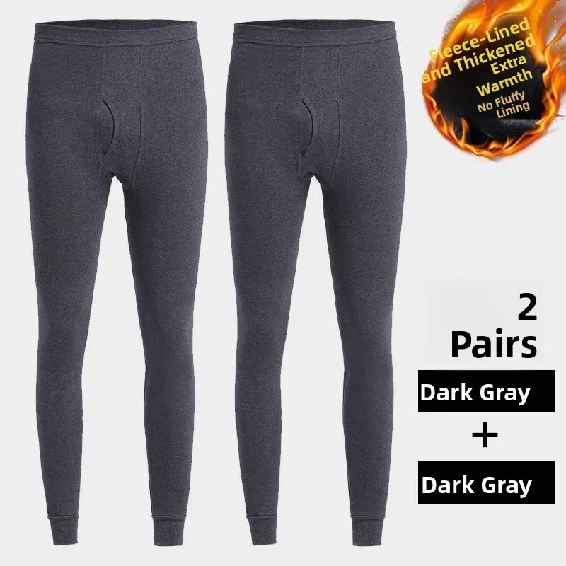 Thiened Fce الرجال الشتاء سراويل تقليدية العزل الحراري عدم الانزلاق المخملية الدافئة سليم صالح السراويل الطويلة ألياف البوليستر